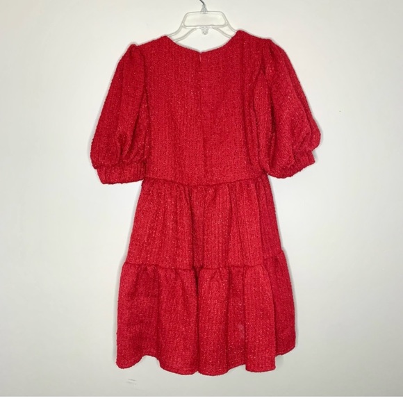 Sister Jane red tweed mini dress new with tag . Size XS - Picture 11 of 12